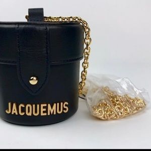 Jacquemus Black Leather Le Vanity Bag